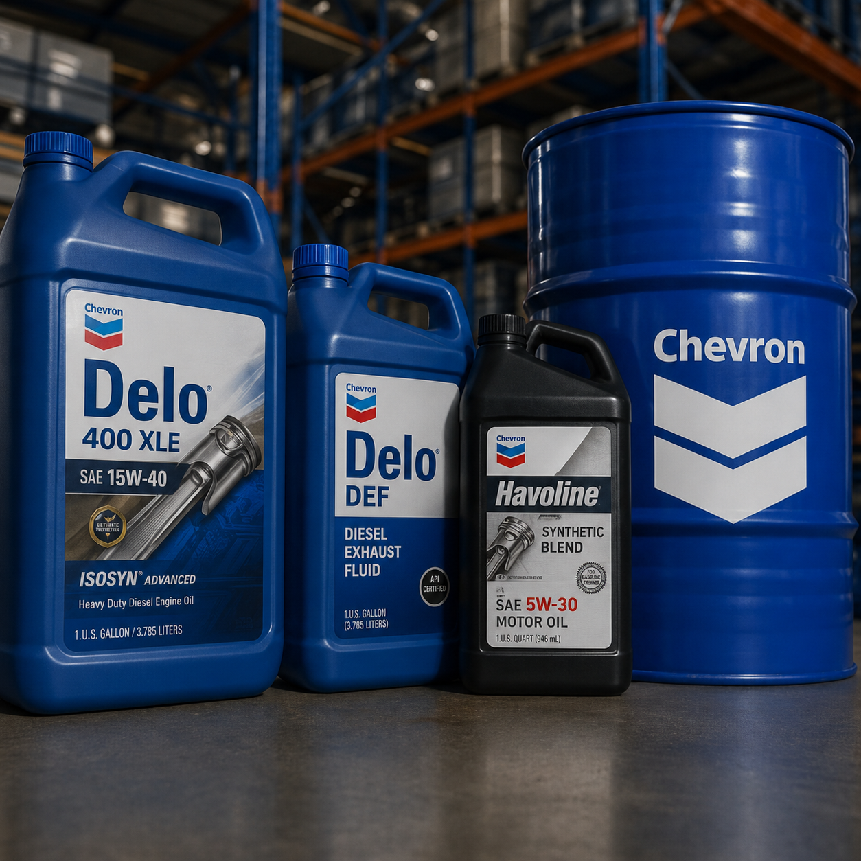 Chevron Delo lubricants and oils